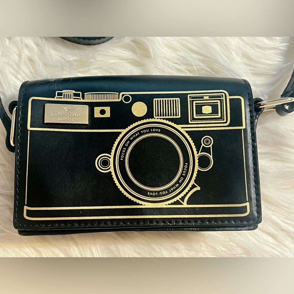 Kate Spade Lemon Street Gwen Camera Crossbody Bag Fun Photography Mini Purse - Picture 4 of 12